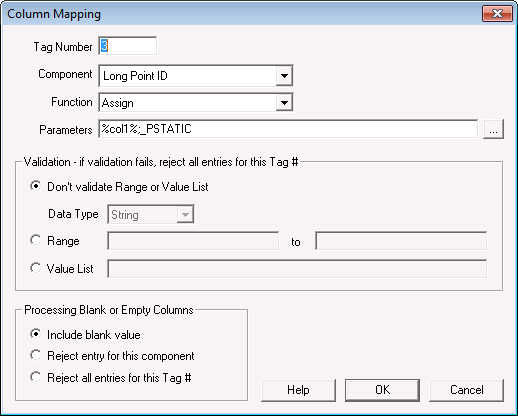 Column Mapping